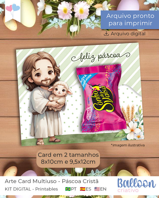 Printable - Arte de Card Multiusos - Pascua Cristiana