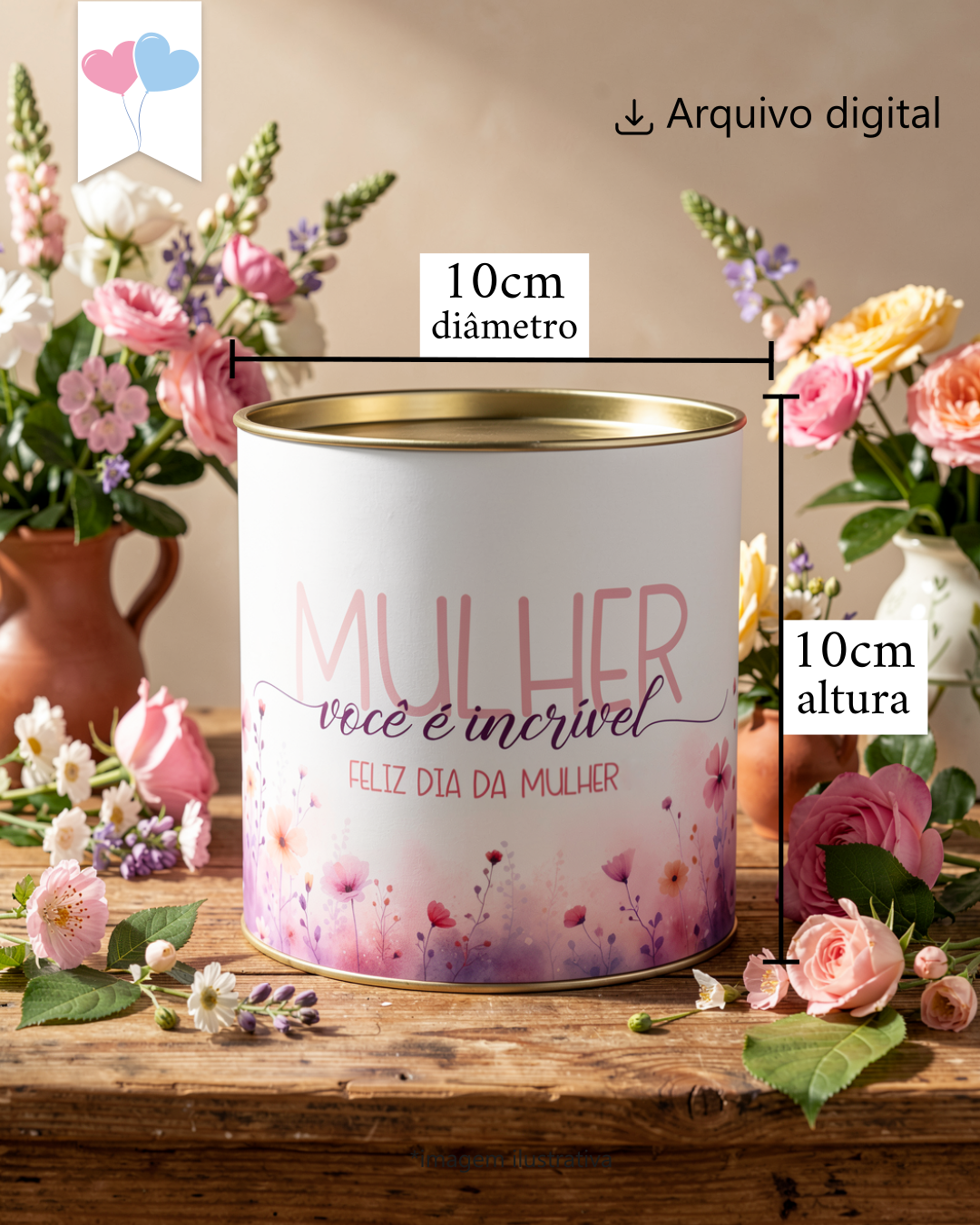 Printable - Rótulo Tubolata - Dia da Mulher