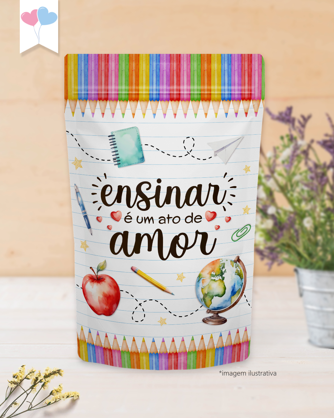 Printable - Rótulo para ZipLock - Dia dos Professores
