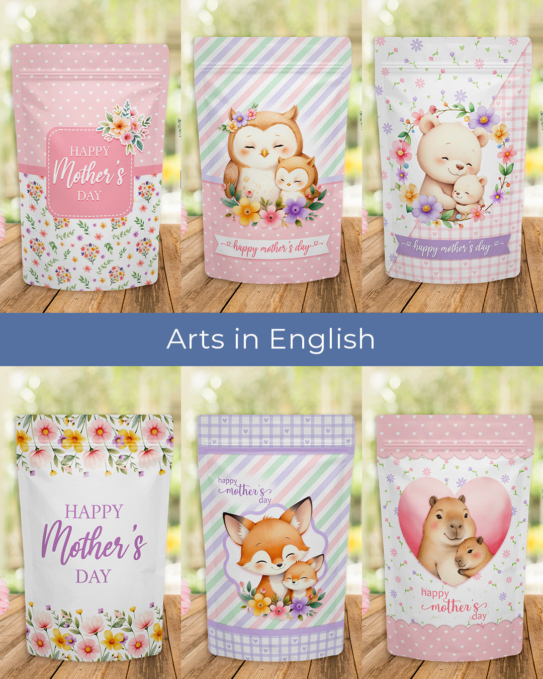 Printable - Rótulo para ZipLock - Doce Aconchego Dia das Mães