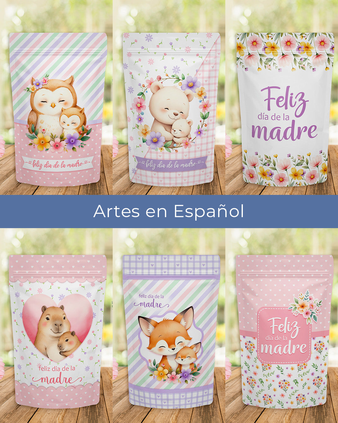 Printable - Rótulo para ZipLock - Doce Aconchego Dia das Mães