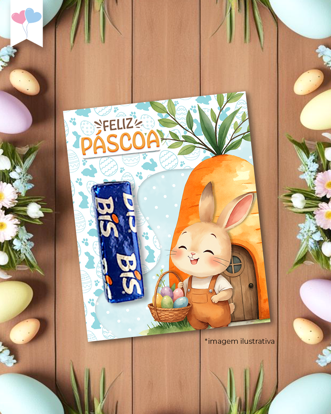Printable - Arte Card Multiuso - Jardim dos Coelhinhos