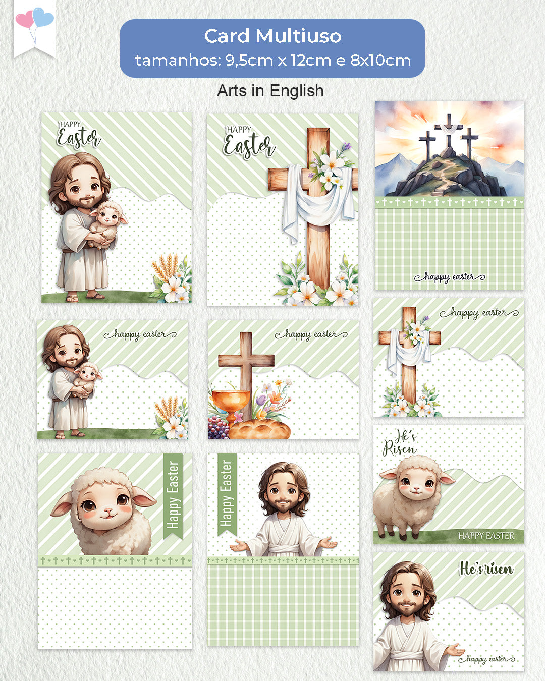 Printable - Arte Card Multiuso - Páscoa Cristã