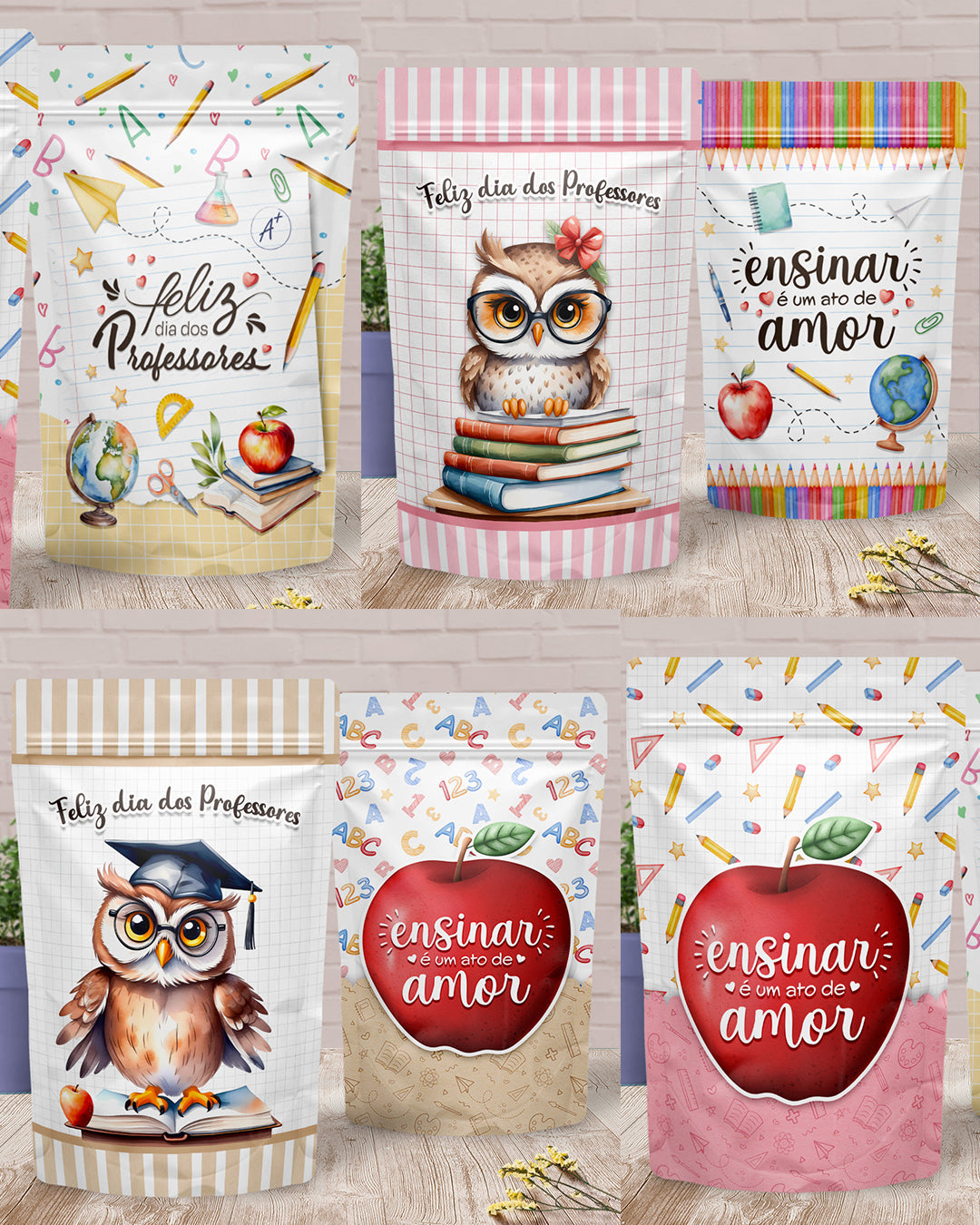 Kit Imprimible - Bolsa Sorpresa - Día del Maestro