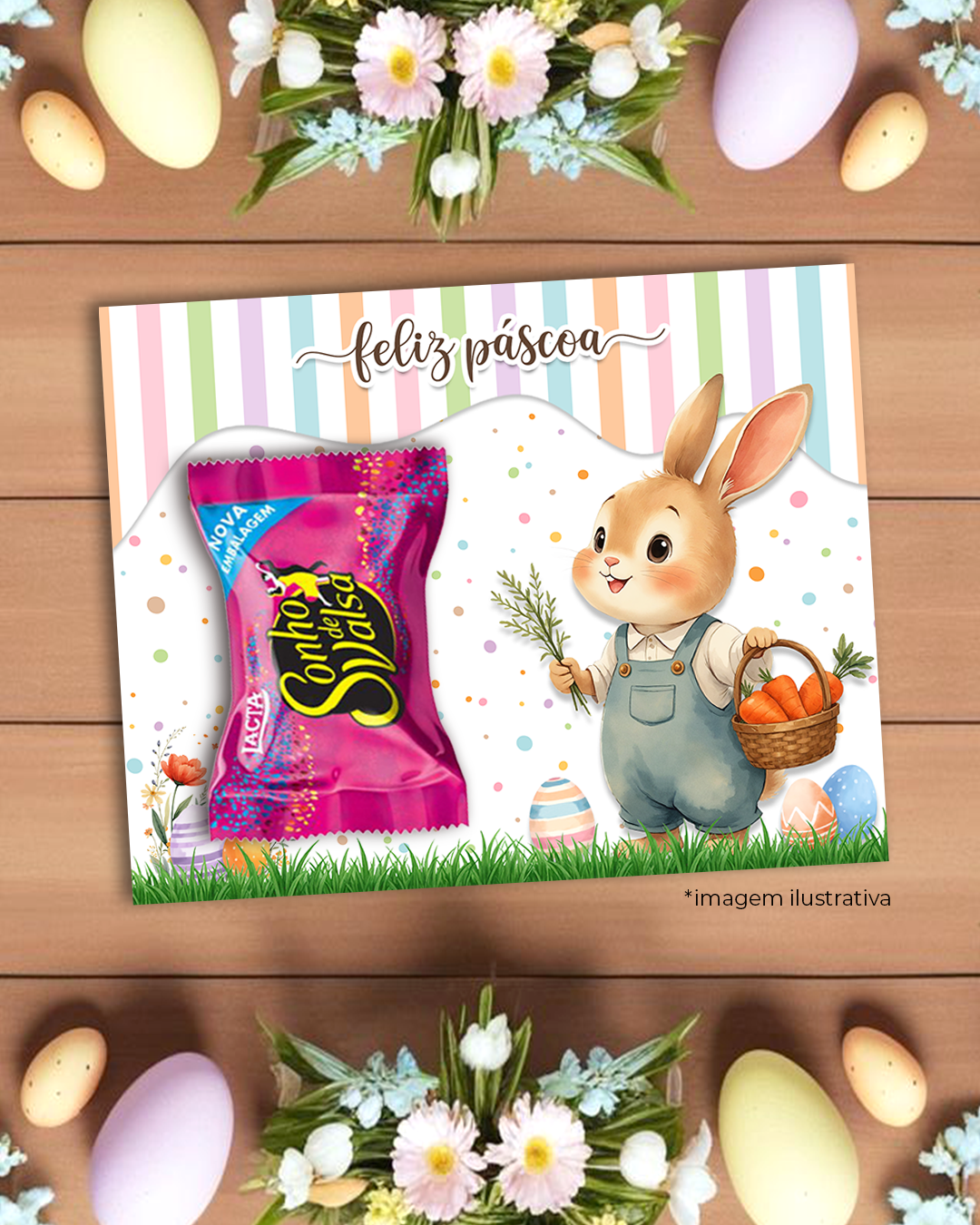 Printable - Arte Card Multiuso - Jardim dos Coelhinhos