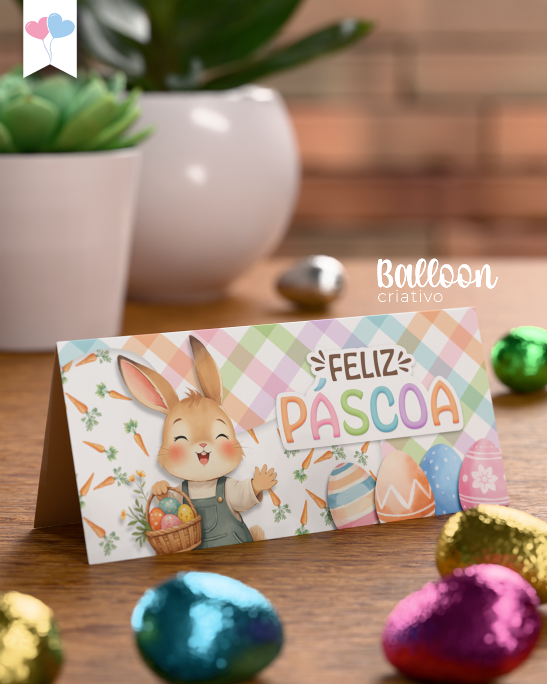 Printable - Lapela | Solapa 10x4,5cm - Jardim dos Coelhinhos