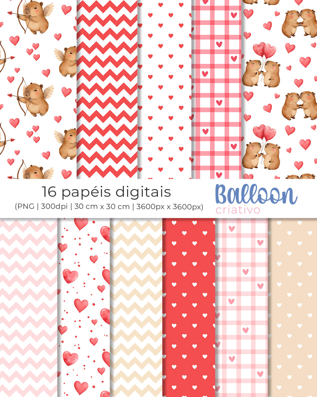 Kit Digital - Capivara Apaixonada
