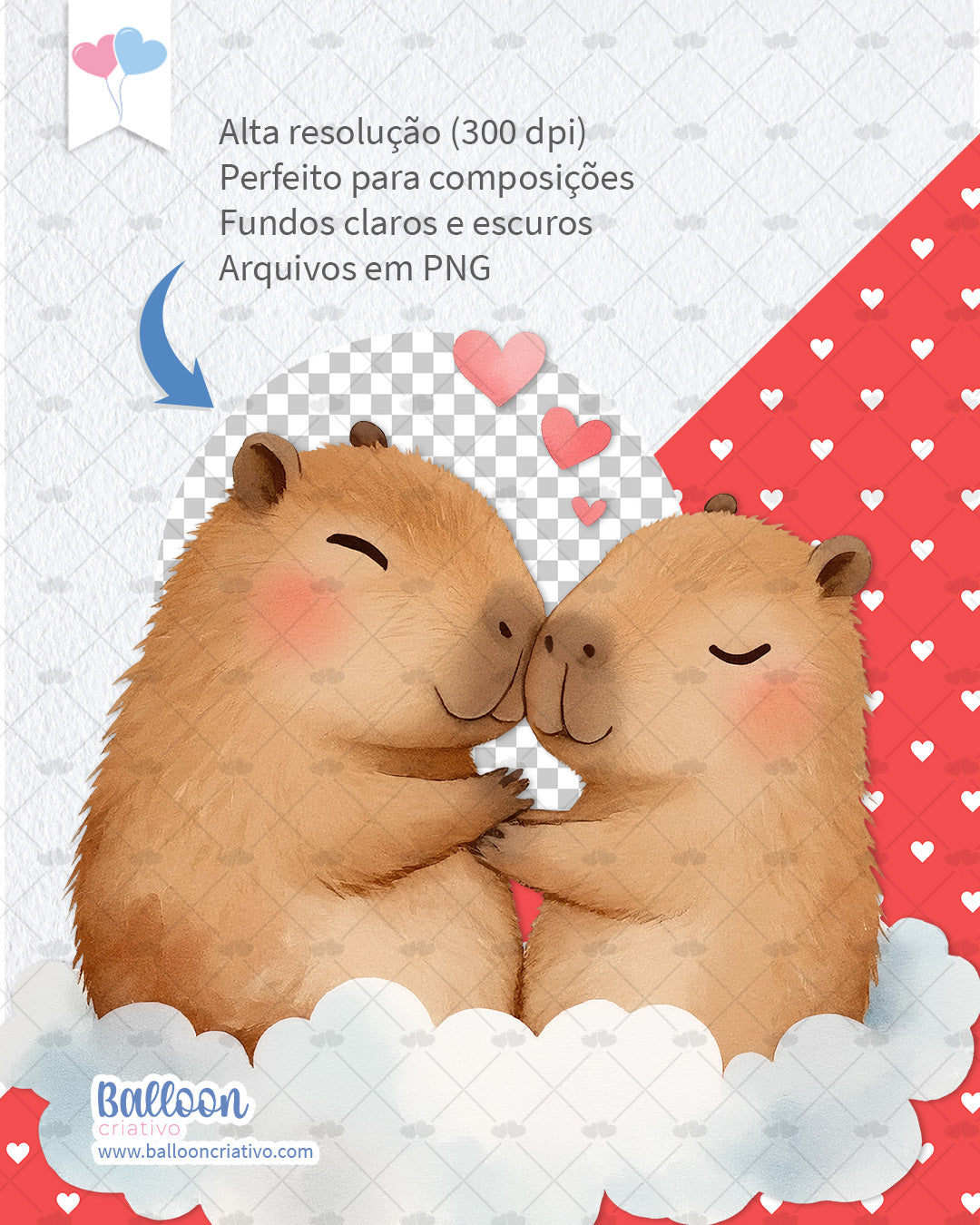 Kit Digital - Capivara Apaixonada