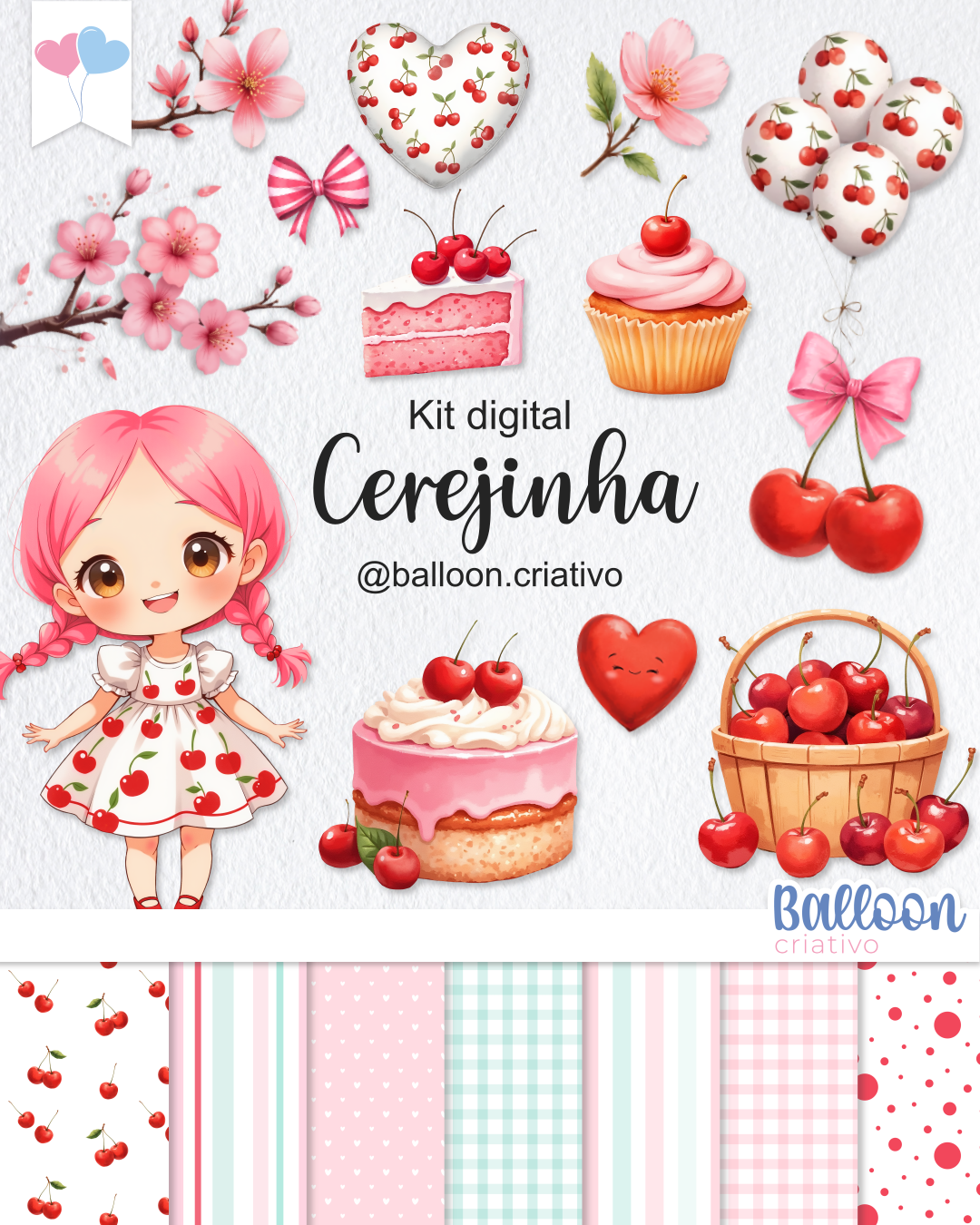 Kit digital - Cerejinha