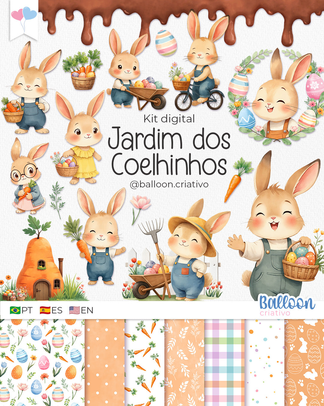 Kit digital - Jardim dos Coelhinhos