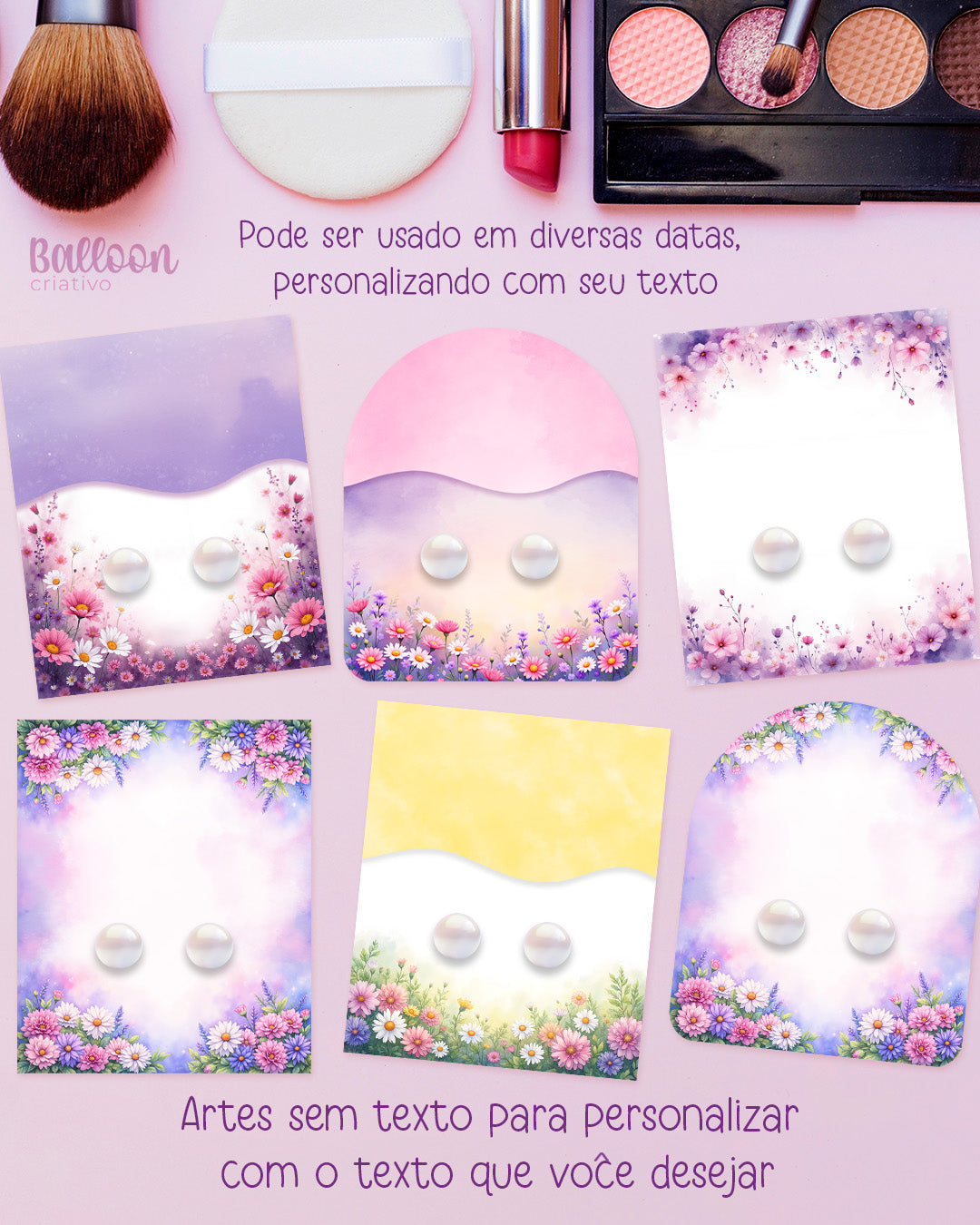 Kit Imprimible - Tarjetas para Aretes - Día de la Mujer