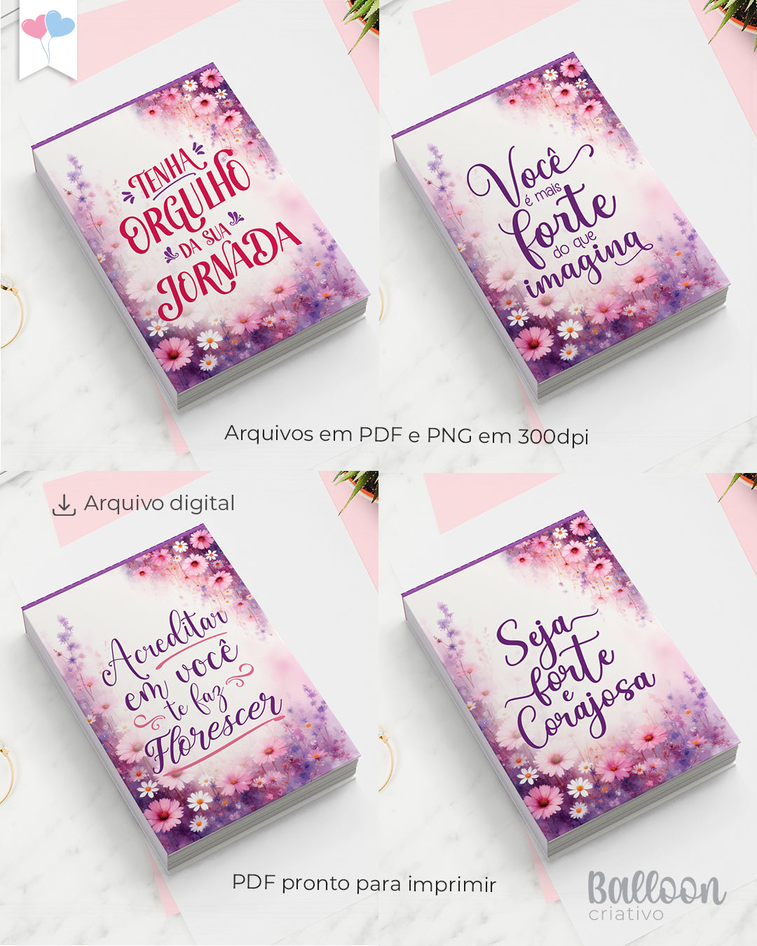 Capa Bloquinho 7x10cm - Mulheres