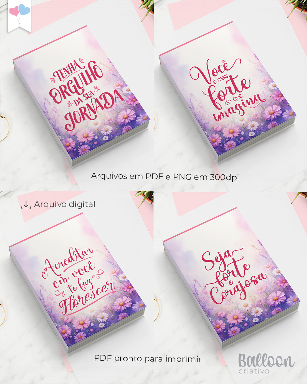 Capa Bloquinho 7x10cm - Mulheres
