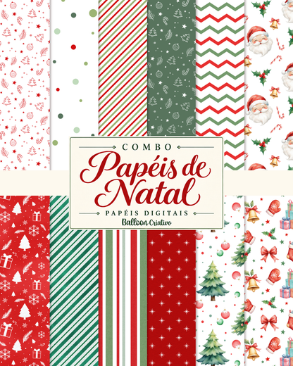 COMBO Papel Digital de NATAL