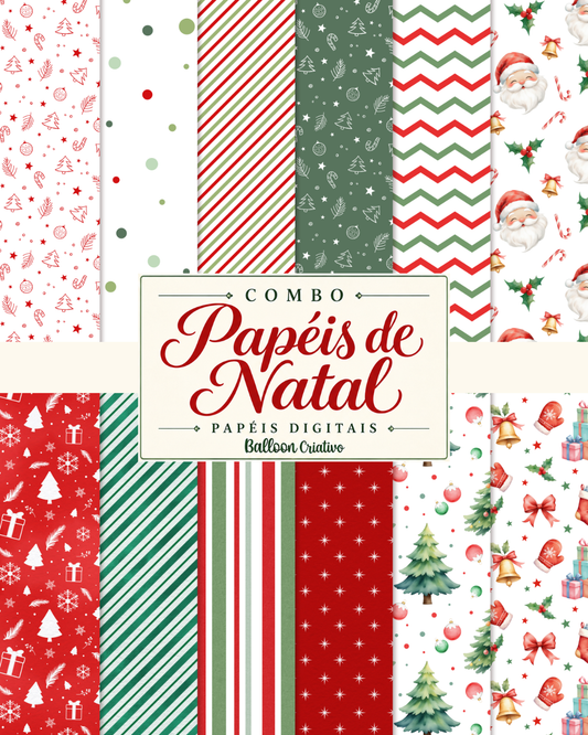 COMBO Papel Digital de NATAL