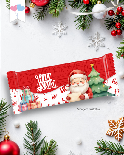 Kit Printable - Embalagem Chocolates - Feliz Natal