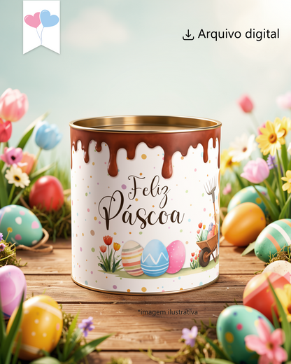 Printable - Rótulo Tubolata - Páscoa Modelo 1