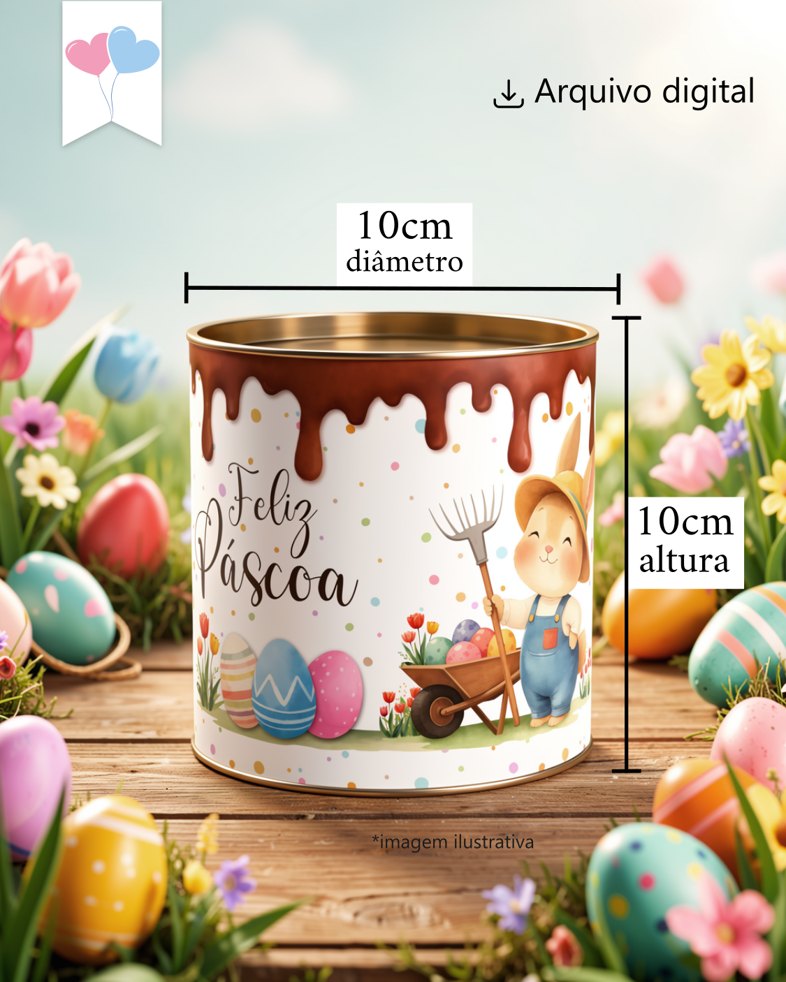 Printable - Rótulo Tubolata - Páscoa Modelo 1