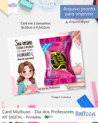 Card Multiuso - Dia dos Professores