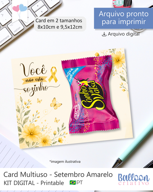 Card Multiuso - Setembro amarelo