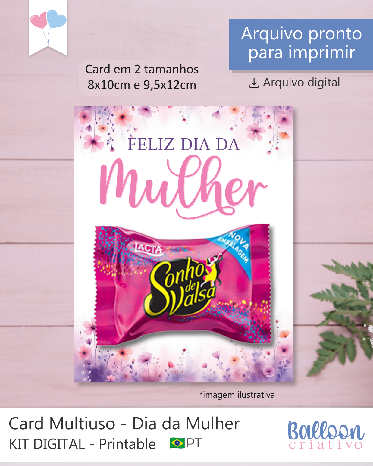 Card Multiuso - Dia da Mulher
