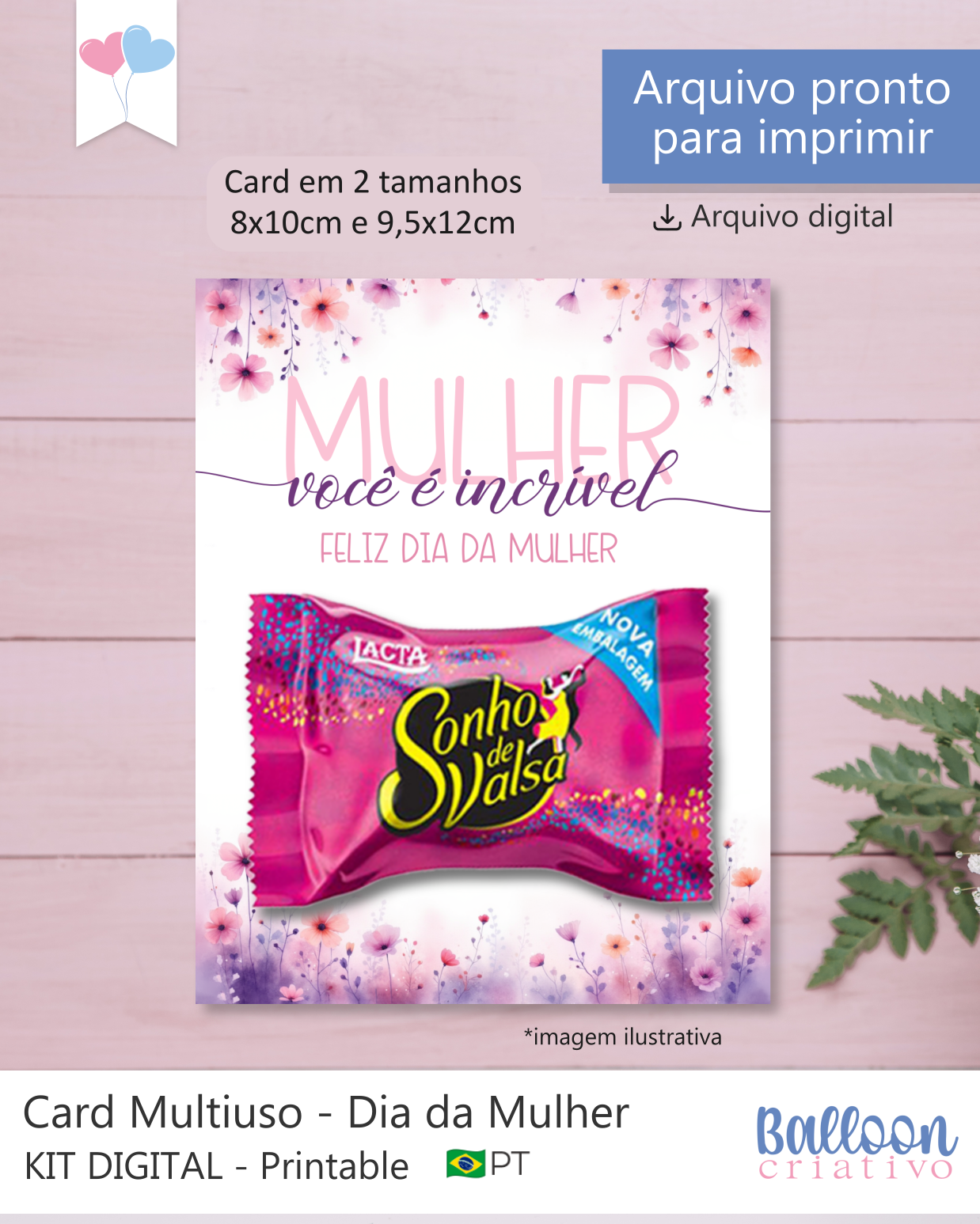 Card Multiuso - Dia da Mulher
