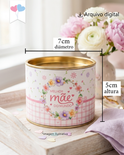 Printable - Rótulo Tubolata - Melhor Mãe Modelo 01