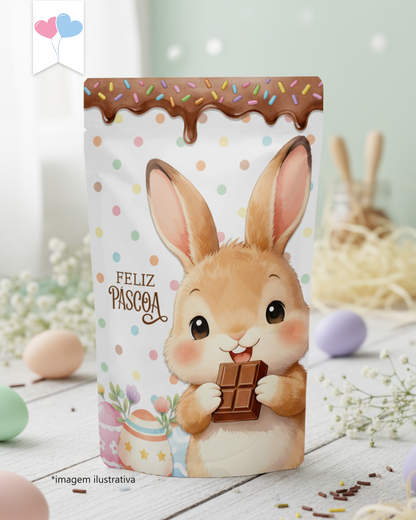 Printable - Rótulo Ziplock (stand up pouch) - Doce Páscoa