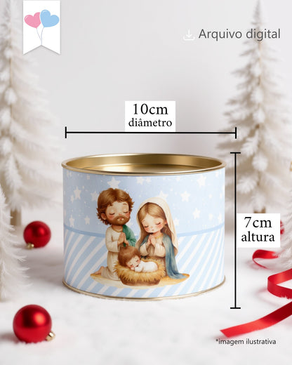 Printable - Arte para Tubolata 7x10cm - O Verdadeiro Natal
