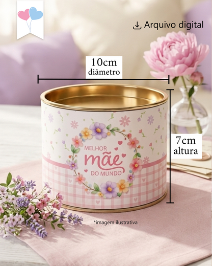 Printable - Rótulo Tubolata - Melhor Mãe Modelo 01