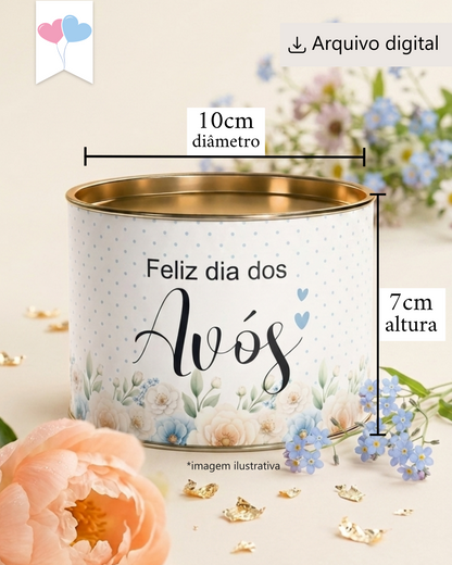 Printable - Rótulo Tubolata Dia dos Avós Modelo 01