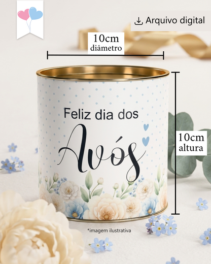 Printable - Rótulo Tubolata Dia dos Avós Modelo 01