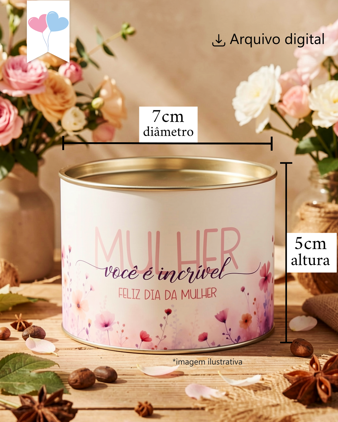 Printable - Rótulo Tubolata - Dia da Mulher