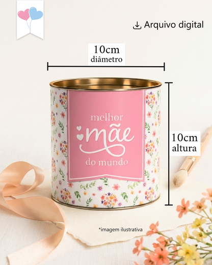 Printable - Rótulo Tubolata - Melhor Mãe Modelo 02