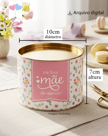 Printable - Rótulo Tubolata - Melhor Mãe Modelo 02