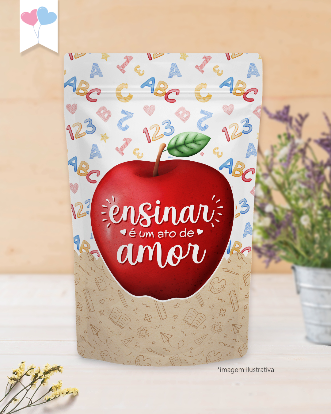 Printable - Rótulo para ZipLock - Dia dos Professores