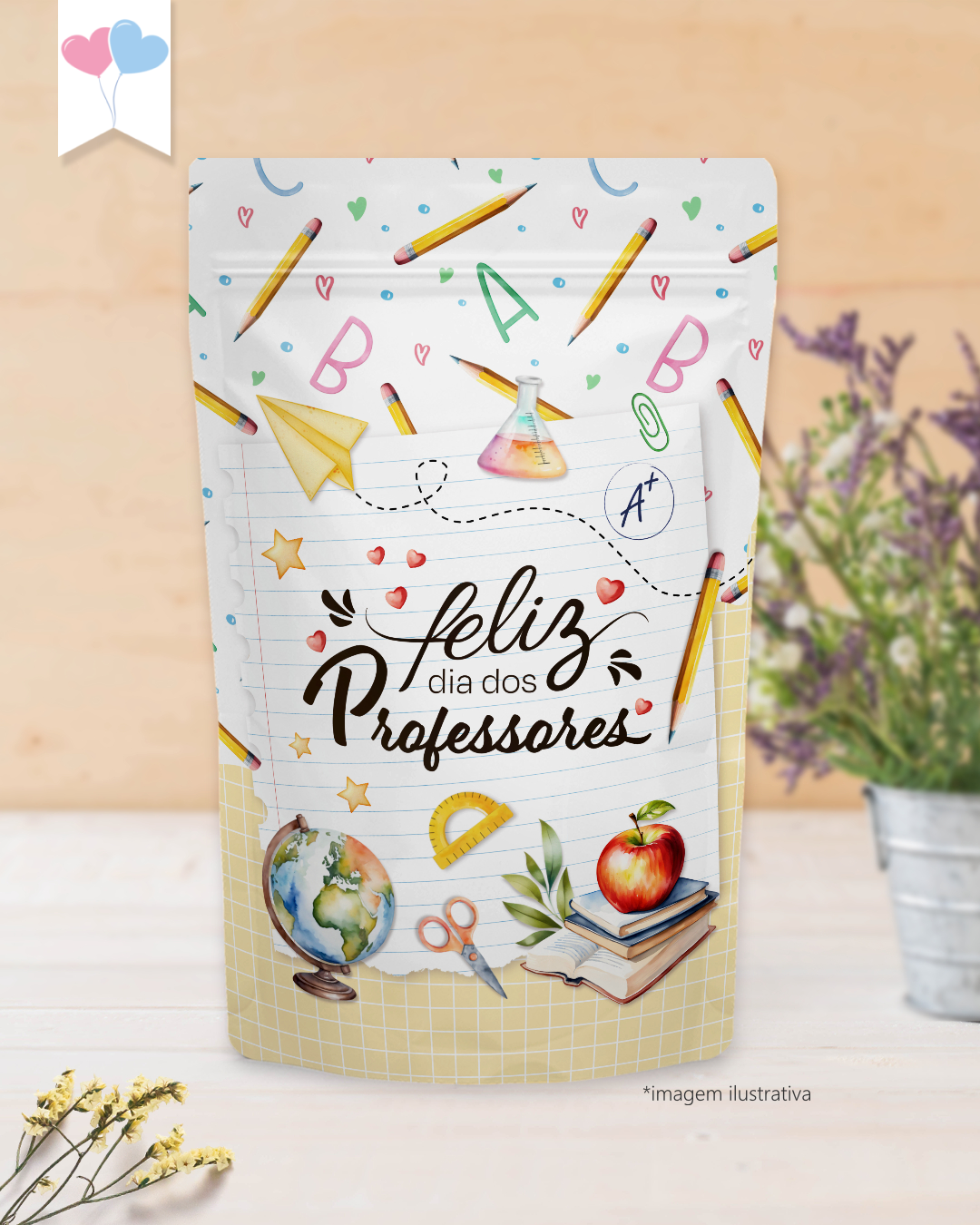 Printable - Rótulo para ZipLock - Dia dos Professores