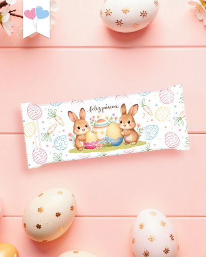 Kit Printable - Arte para Embalagem Chocolates - Doce Páscoa