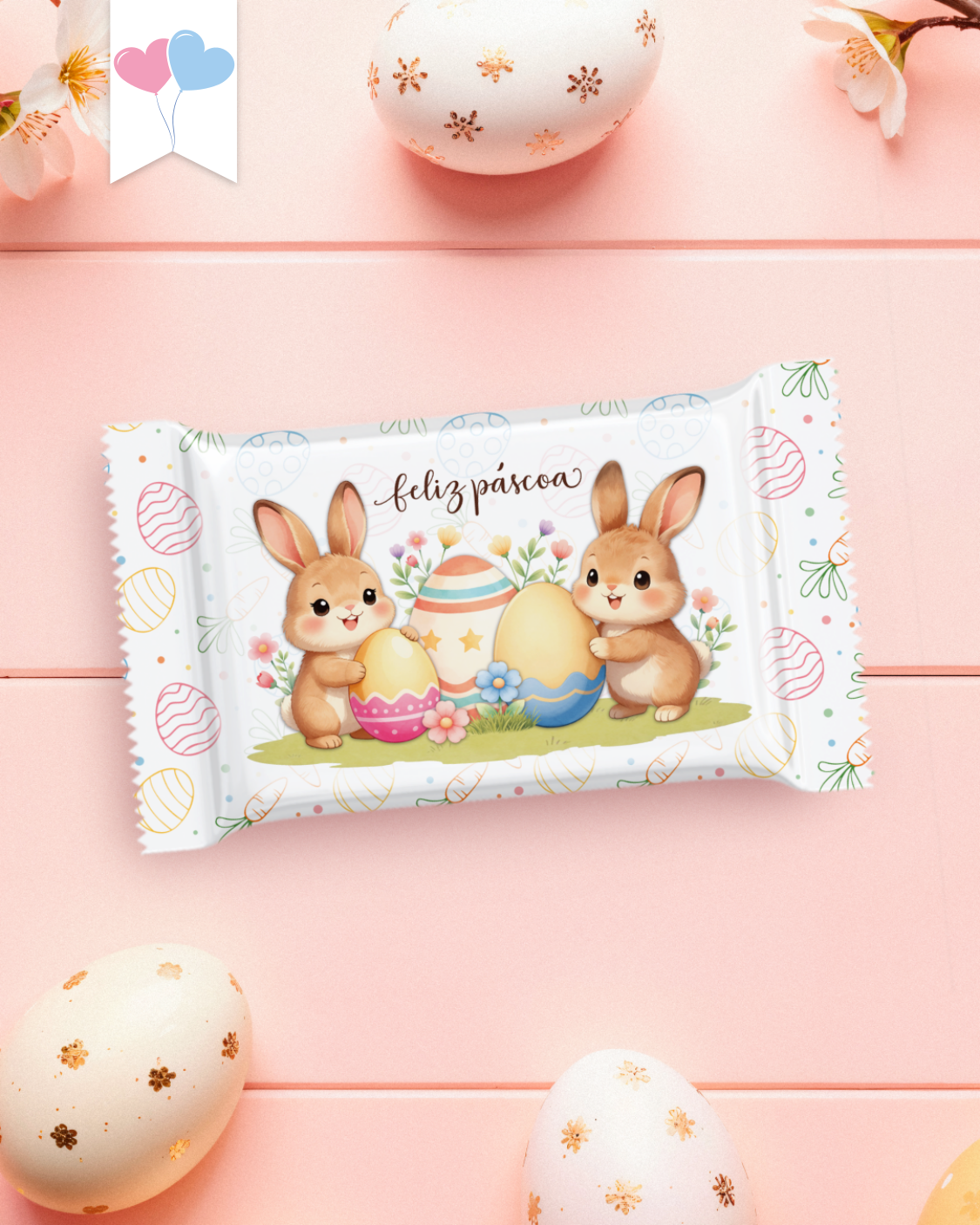 Printable - Arte para KitKat - Doce Páscoa