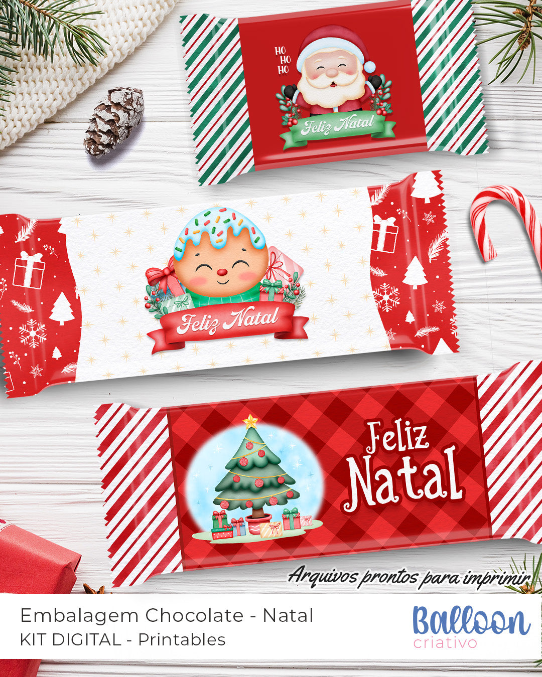 Printable Bundle - Christmas Chocolate Wrappers