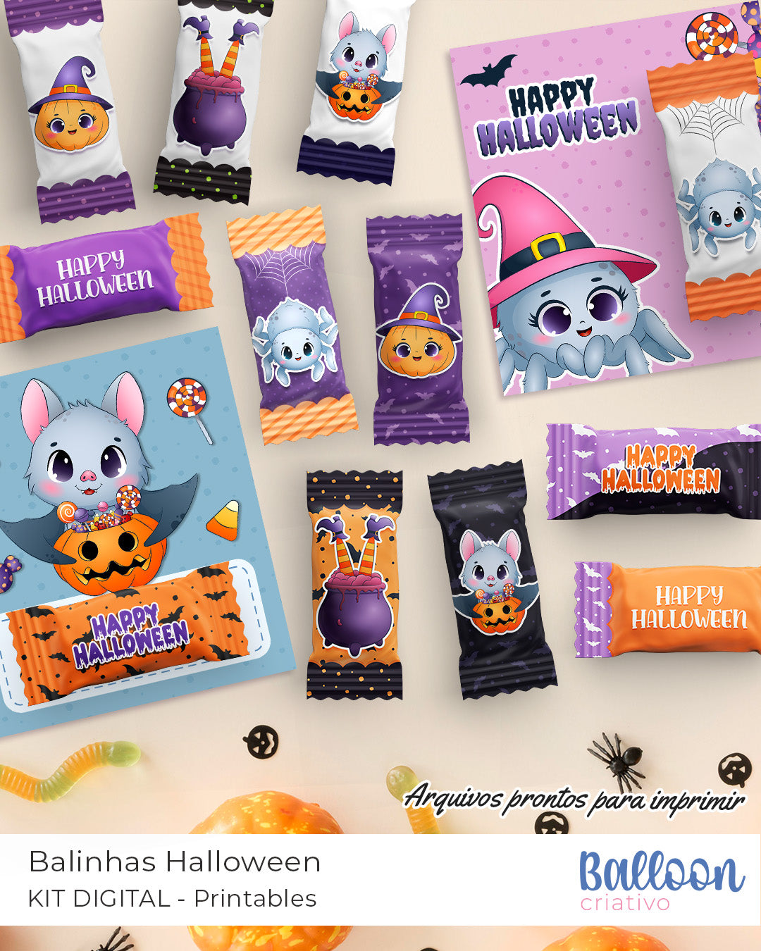 Printable Bundle - Halloween Candy and Cards