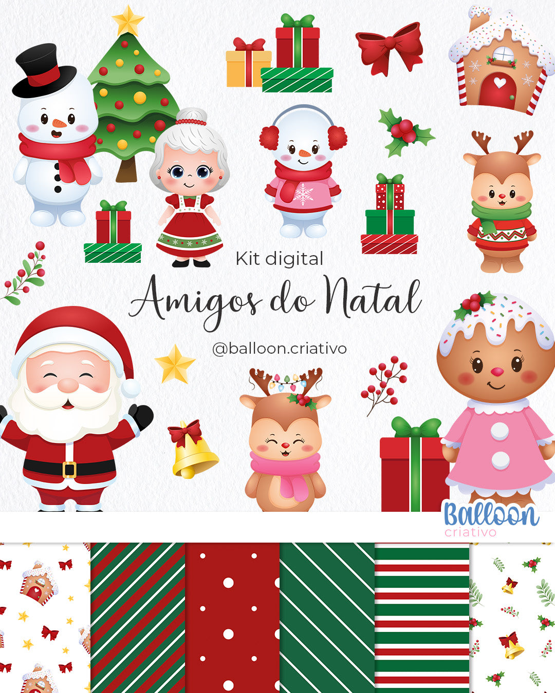 Kit digital - Amigos do Natal