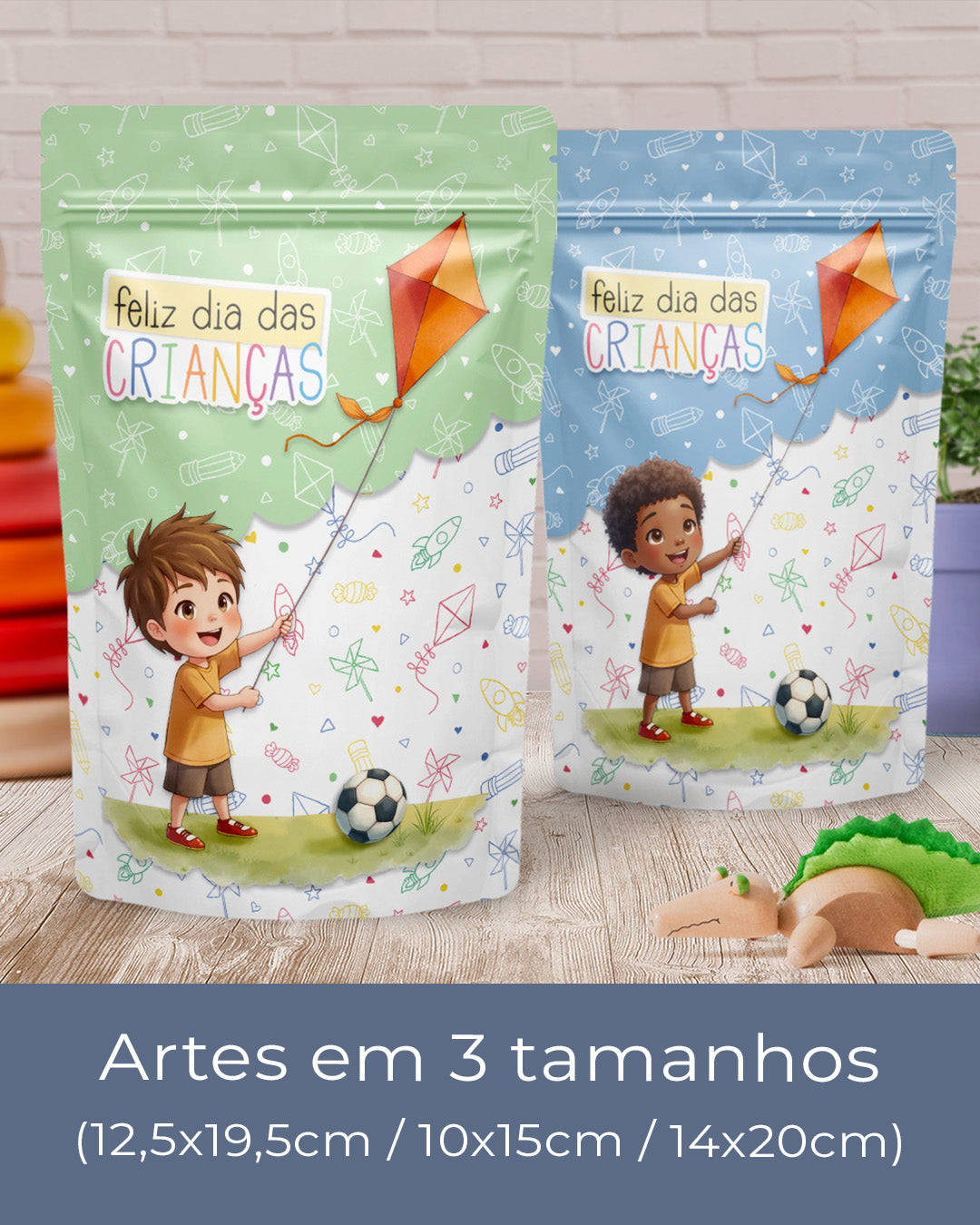 Imprimible - Etiqueta Ziplock (Stand Up Pouch) - Día del Niño