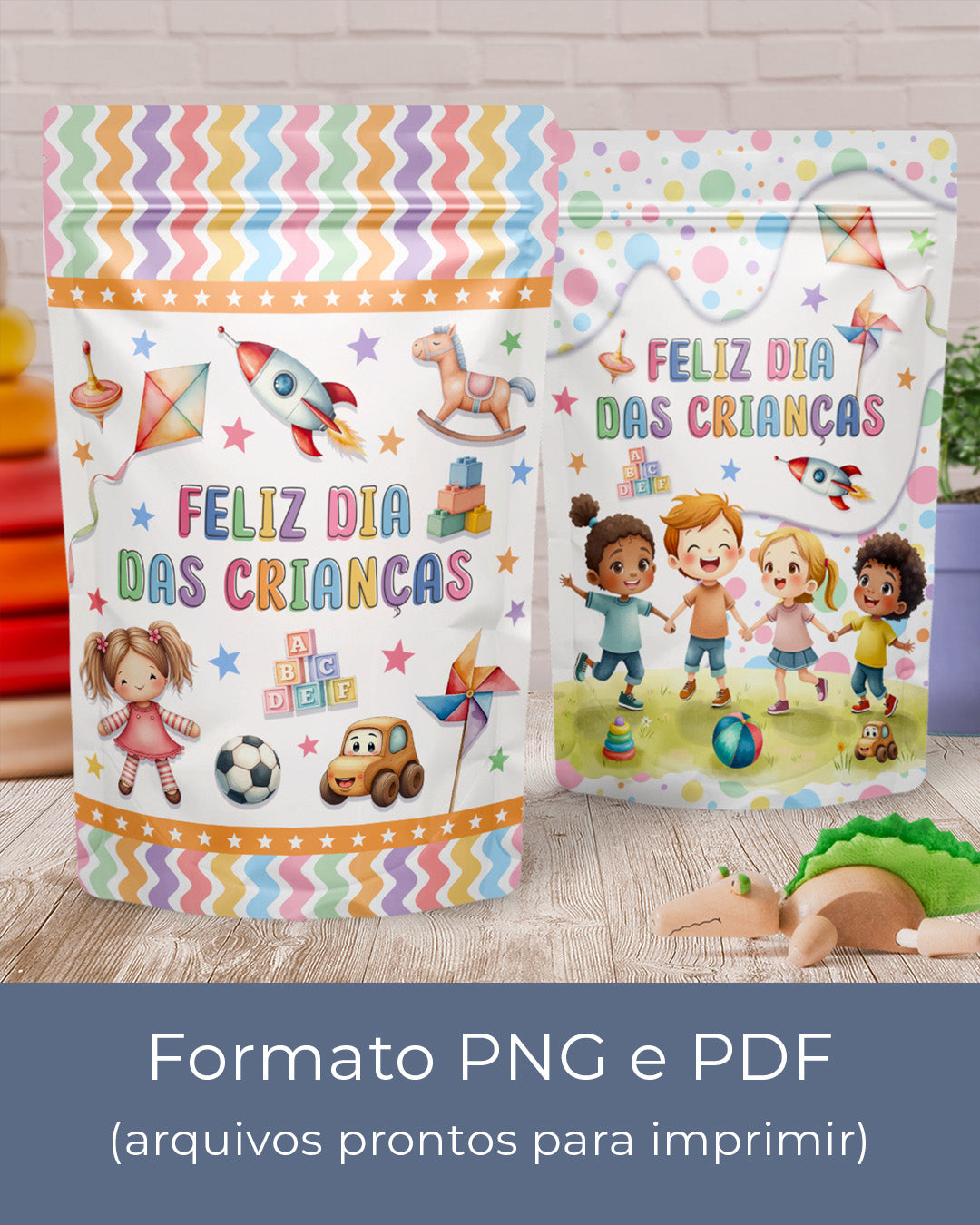 Imprimible - Etiqueta Ziplock (Stand Up Pouch) - Día del Niño