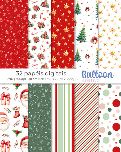 COMBO Papel Digital de NATAL