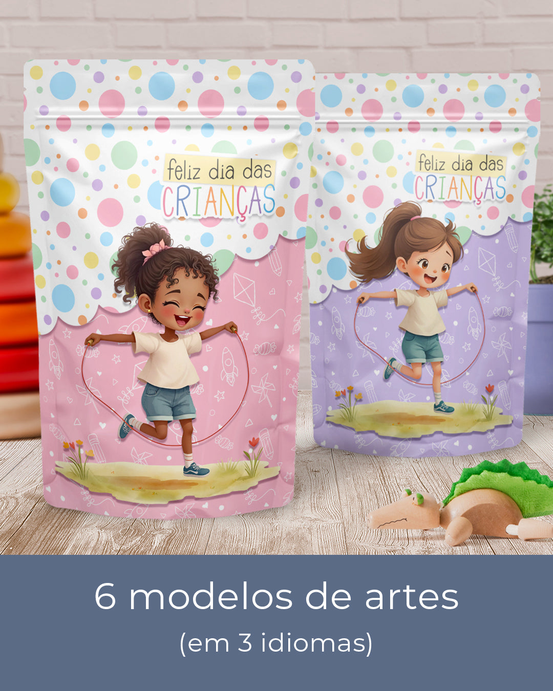 Imprimible - Etiqueta Ziplock (Stand Up Pouch) - Día del Niño