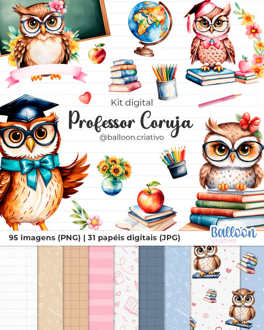 Kit digital - Professor Coruja