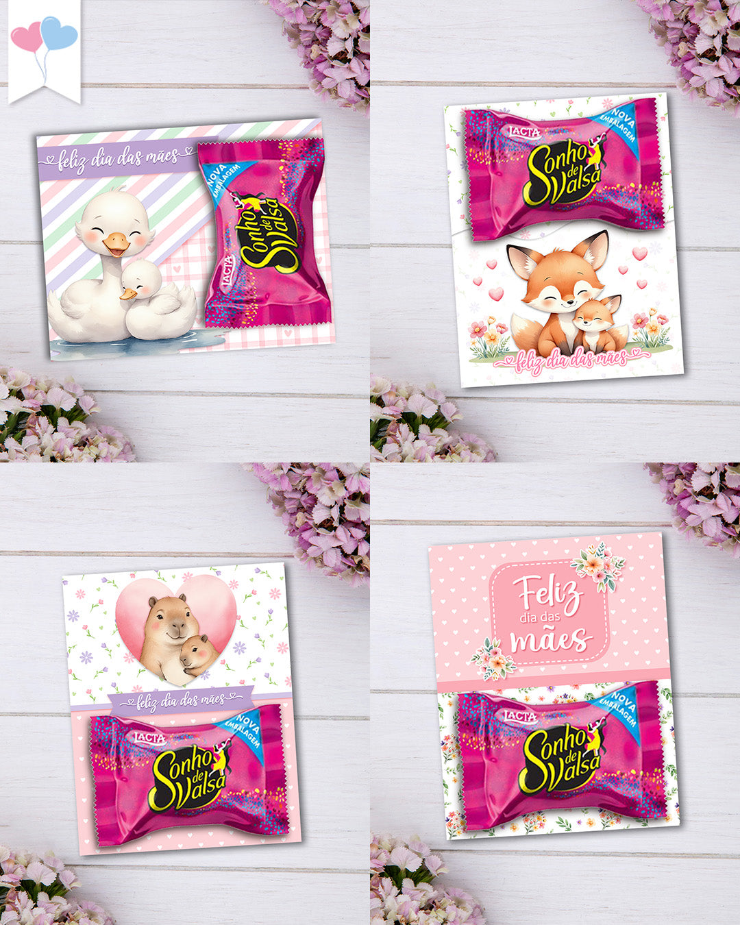 Printable - Arte Card Multiuso - Doce Aconchego Dia das Mães