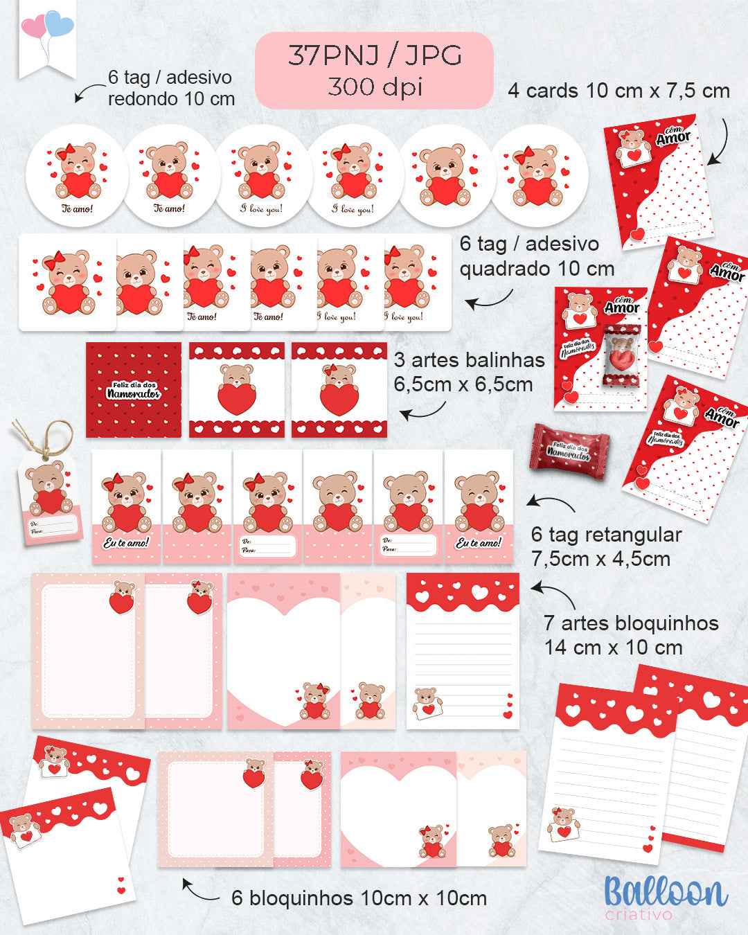 Printable Bundle - Adorable Teddy Bears