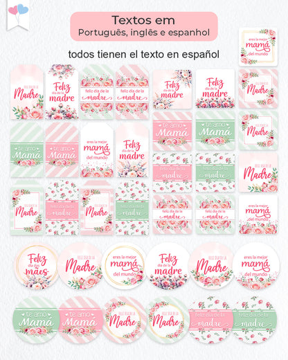 Printable bundle - Mother's Day Tags or Stickers